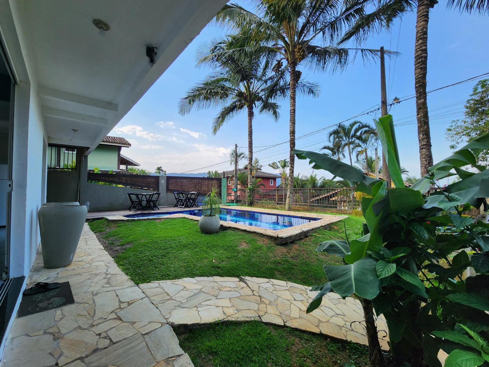 Bela Casa De 4 Suites Com Piscina E Vista - Curral Ilhabela Zewnętrze zdjęcie